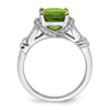 Cushion Gemstone and Diamond Rings