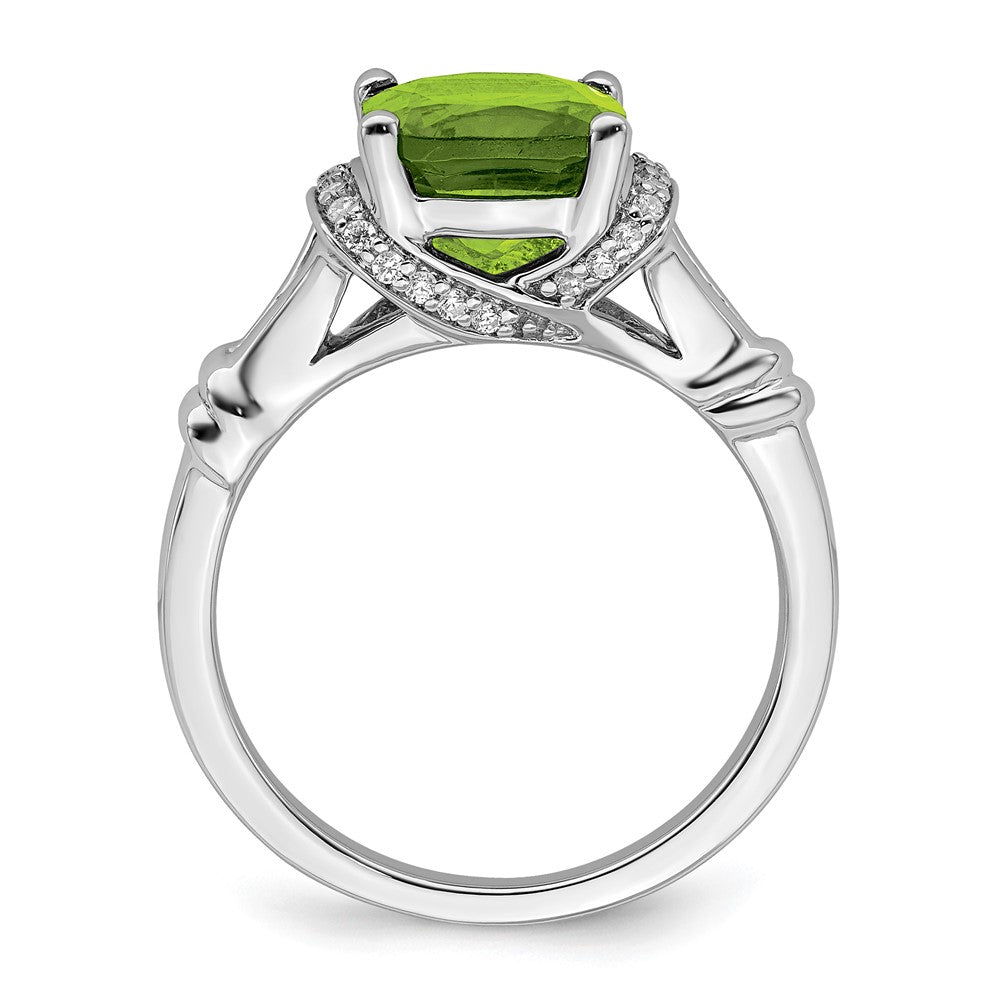 Cushion Gemstone and Diamond Rings