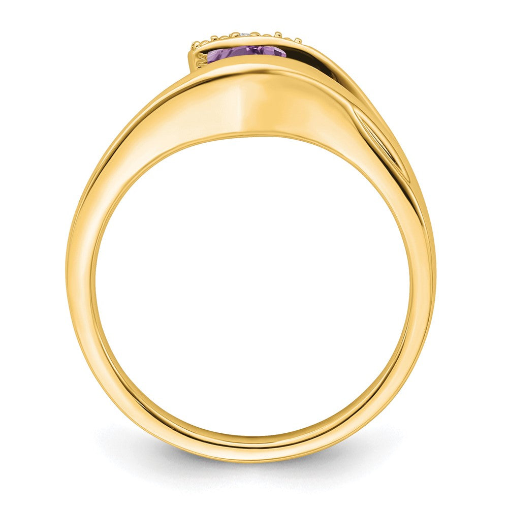 Trillion Gemstone and Diamond Ring
