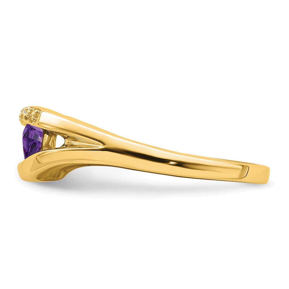 Trillion Gemstone and Diamond Ring