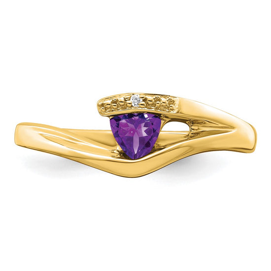 Trillion Gemstone and Diamond Ring