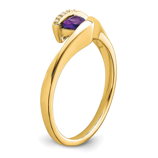 Trillion Gemstone and Diamond Ring
