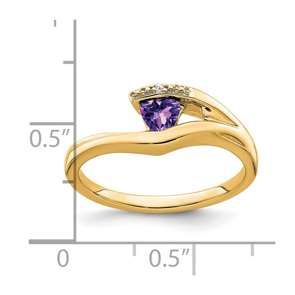 Trillion Gemstone and Diamond Ring