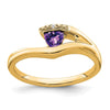 Trillion Gemstone and Diamond Ring
