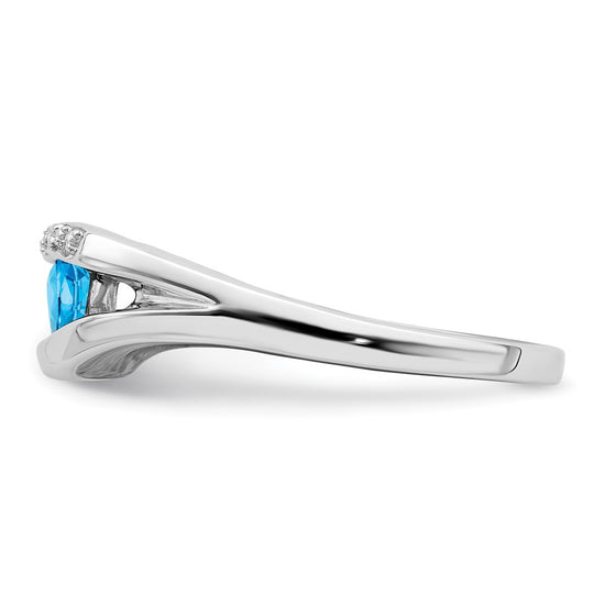 Trillion Gemstone and Diamond Ring