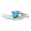 Trillion Gemstone and Diamond Ring