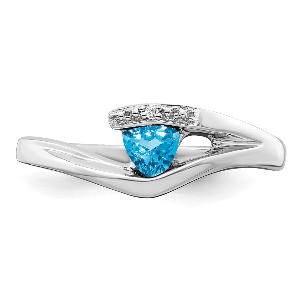 Trillion Gemstone and Diamond Ring