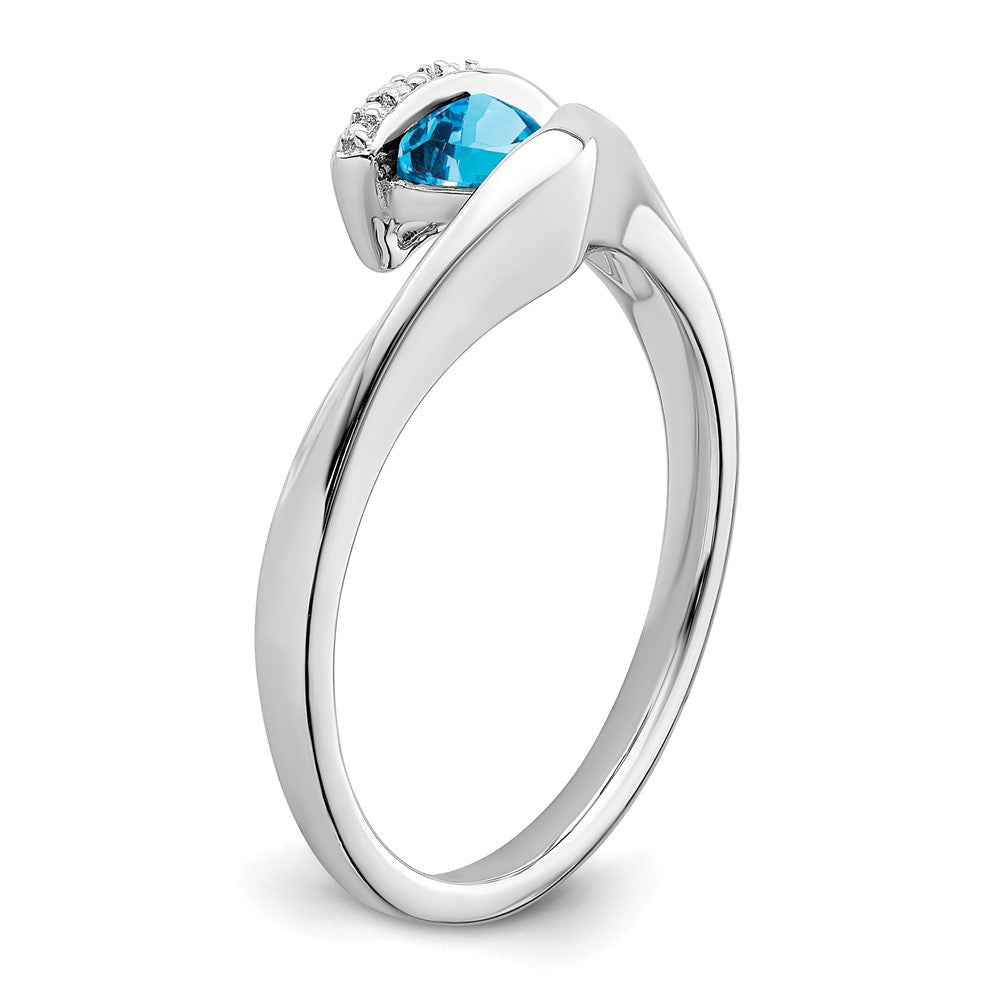 Trillion Gemstone and Diamond Ring