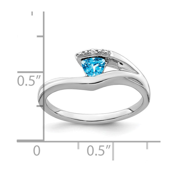 Trillion Gemstone and Diamond Ring