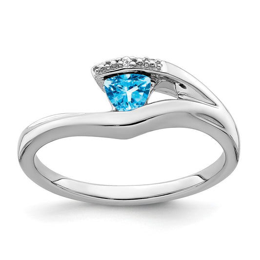Trillion Gemstone and Diamond Ring