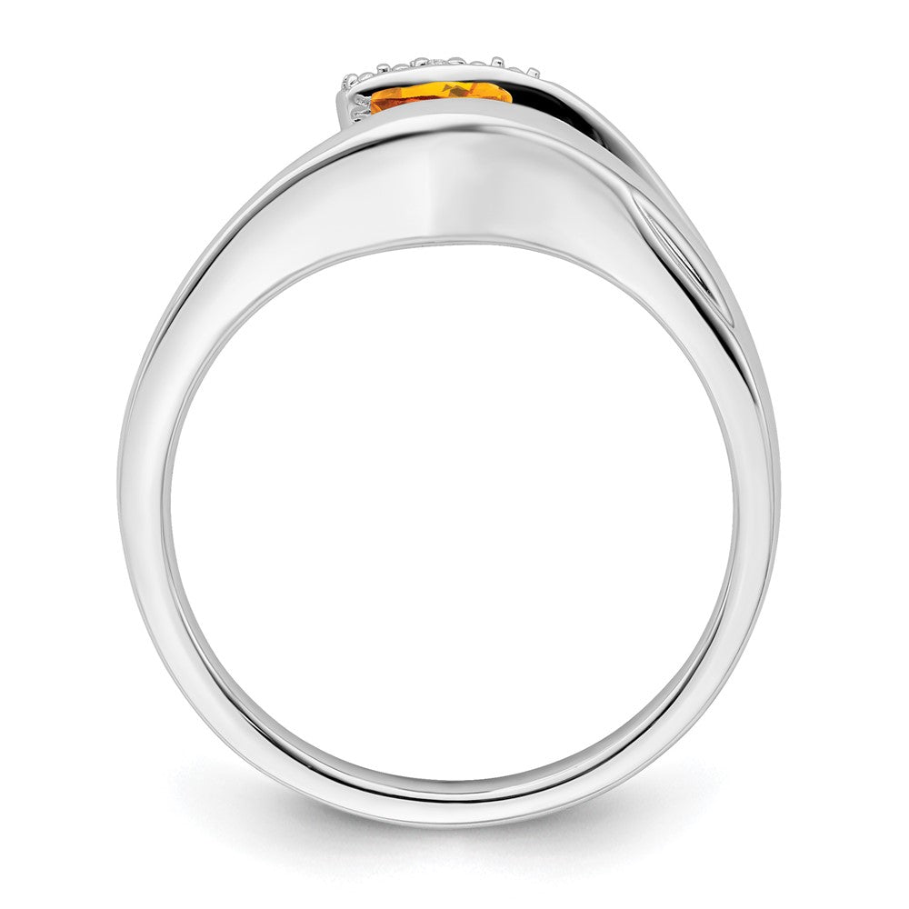 Trillion Gemstone and Diamond Ring