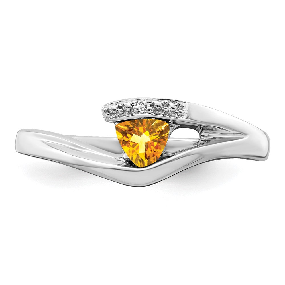 Trillion Gemstone and Diamond Ring
