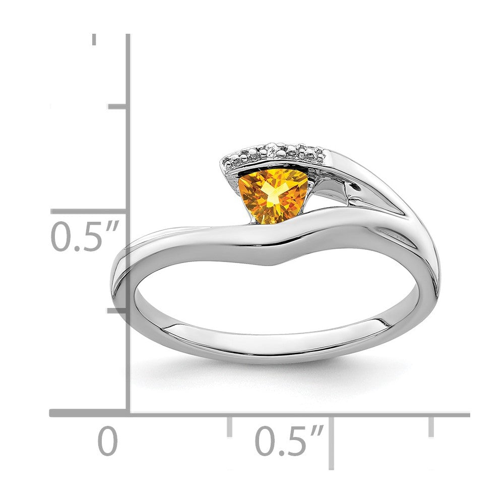 Trillion Gemstone and Diamond Ring