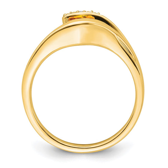 Trillion Gemstone and Diamond Ring