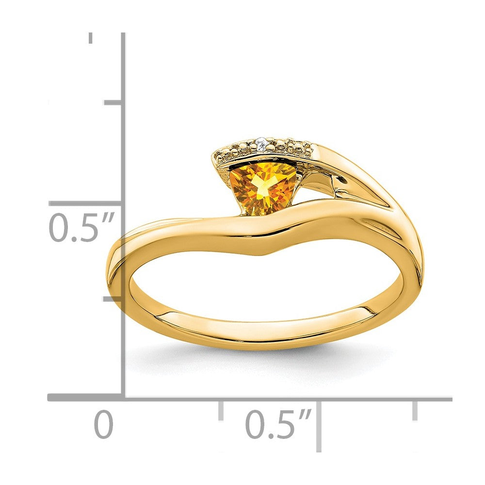 Trillion Gemstone and Diamond Ring