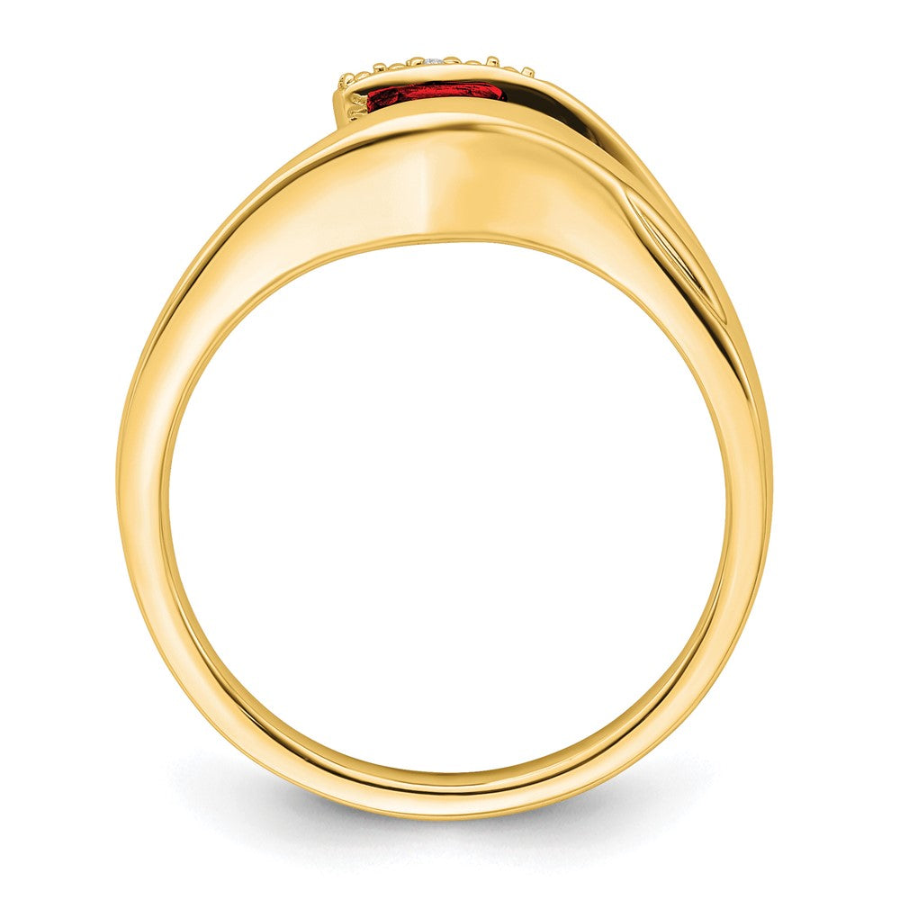 Trillion Gemstone and Diamond Ring