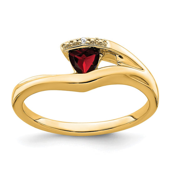 Trillion Gemstone and Diamond Ring
