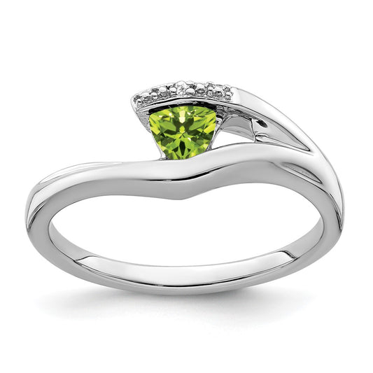 Trillion Gemstone and Diamond Ring