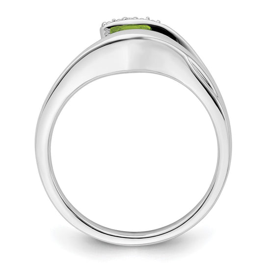 Trillion Gemstone and Diamond Ring