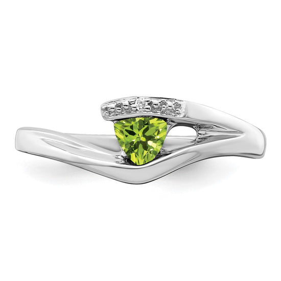 Trillion Gemstone and Diamond Ring