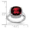 14k White Gold Gemstone and Diamond Ring
