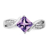 Princess Gemstone and Diamond Rings