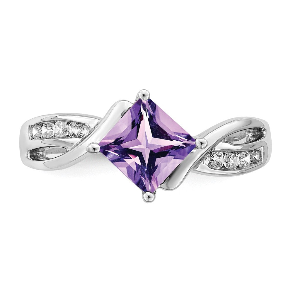 Princess Gemstone and Diamond Rings