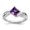 Princess Gemstone and Diamond Rings