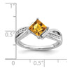 Princess Gemstone and Diamond Rings