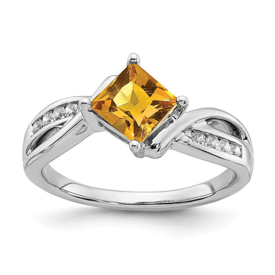 Princess Gemstone and Diamond Rings