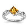 Princess Gemstone and Diamond Rings