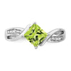 Princess Gemstone and Diamond Rings