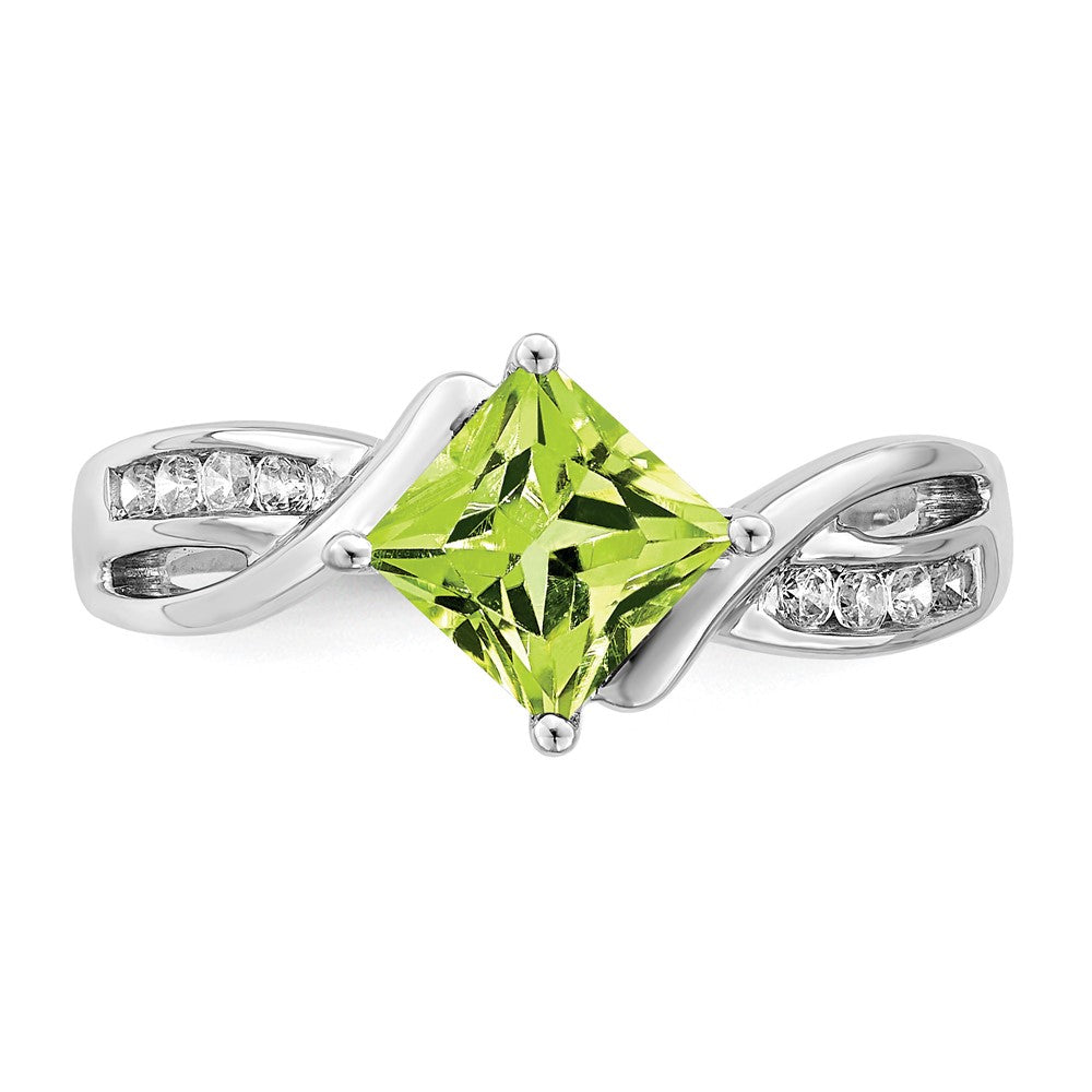 Princess Gemstone and Diamond Rings