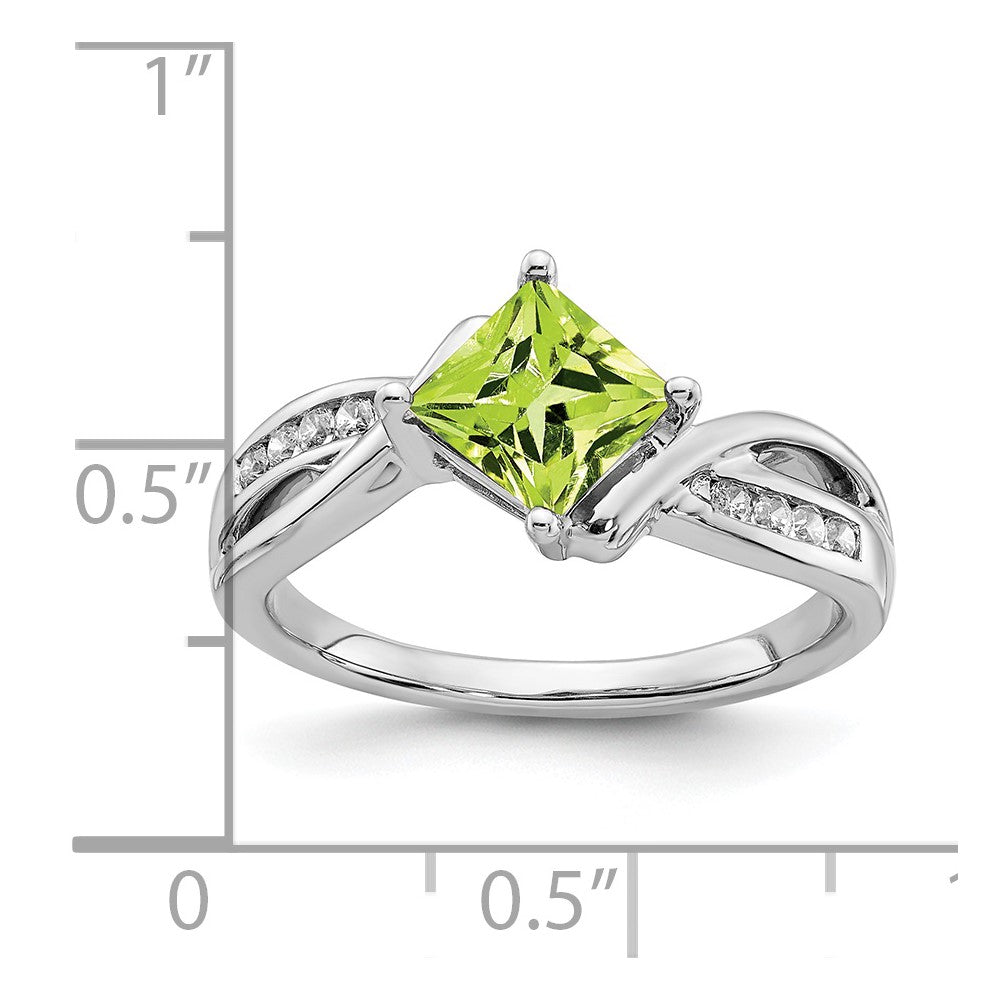 Princess Gemstone and Diamond Rings