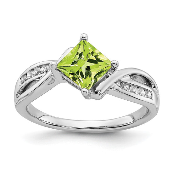 Princess Gemstone and Diamond Rings