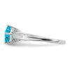 14k White Gold Cushion Gemstone and Diamond Ring