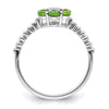 Gemstone and Diamond Floral Ring