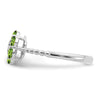 Gemstone and Diamond Floral Ring