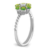 Gemstone and Diamond Floral Ring