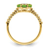 Gemstone and Diamond Floral Ring