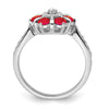 Gemstone and Diamond Floral Rings