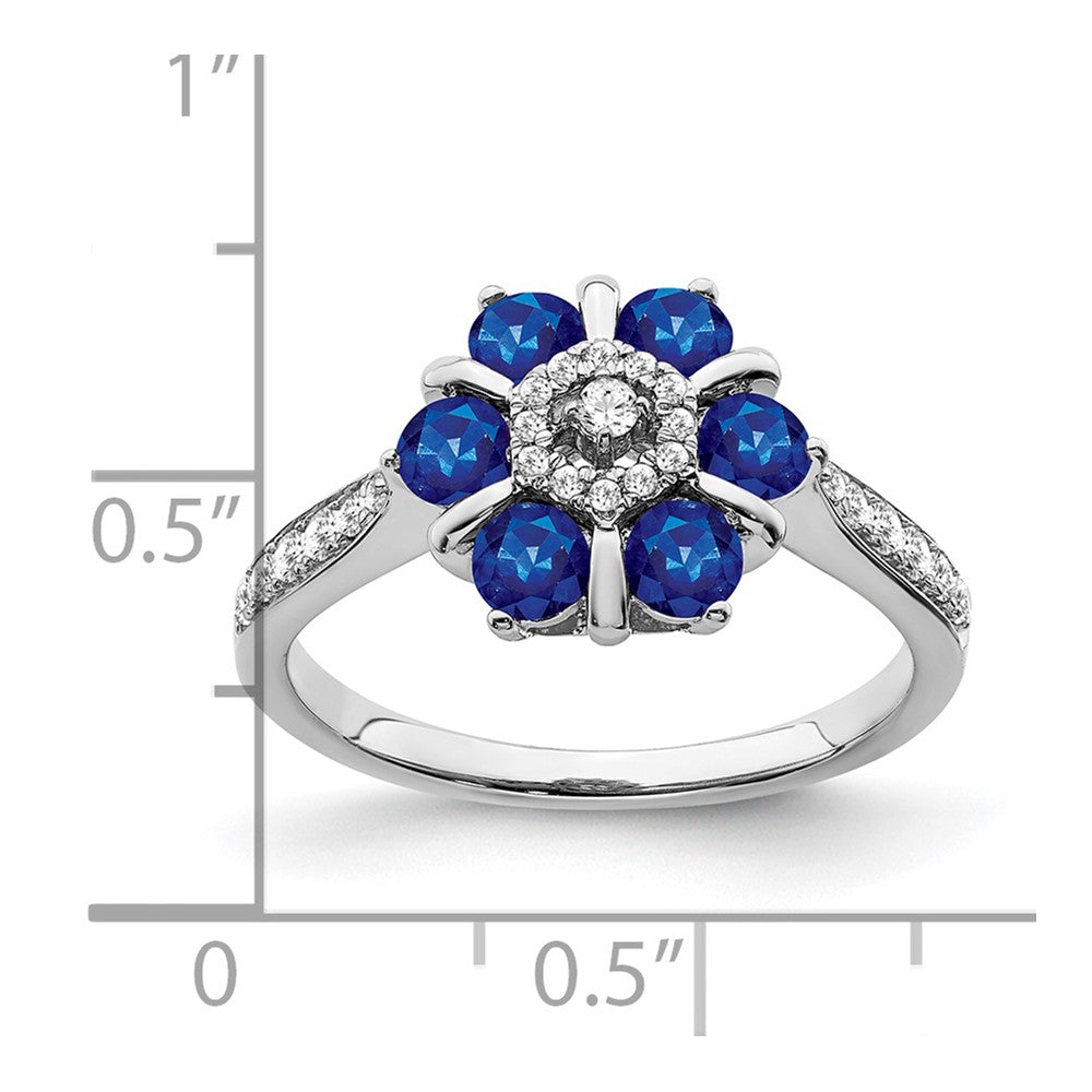 Gemstone and Diamond Floral Rings