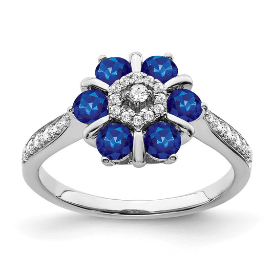 Gemstone and Diamond Floral Rings