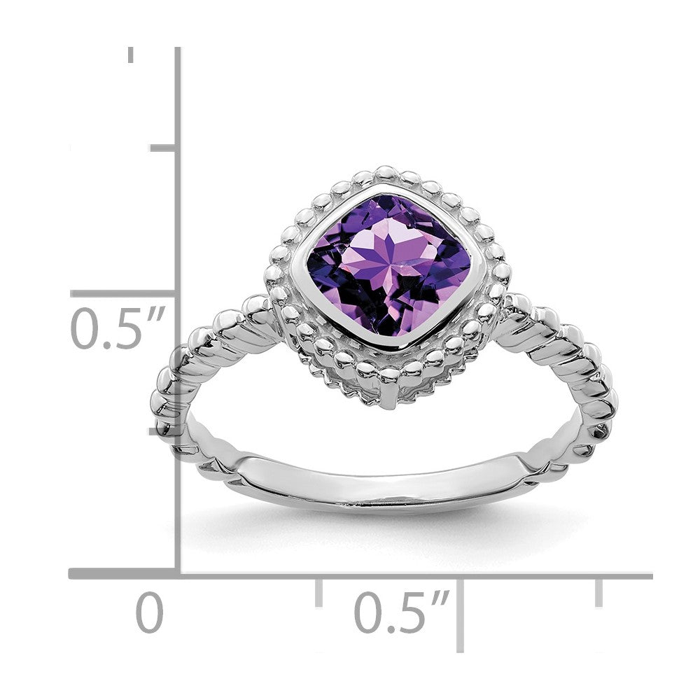 Cushion Gemstone Ring