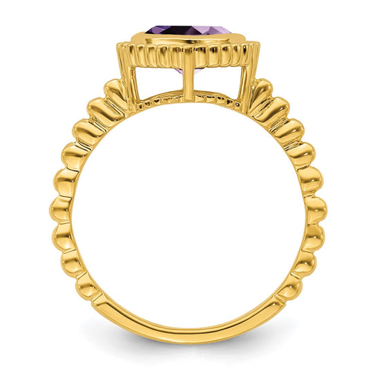 Cushion Gemstone Ring
