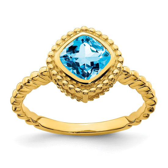 Cushion Gemstone Ring
