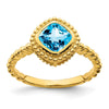 Cushion Gemstone Ring