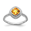 Cushion Gemstone Ring
