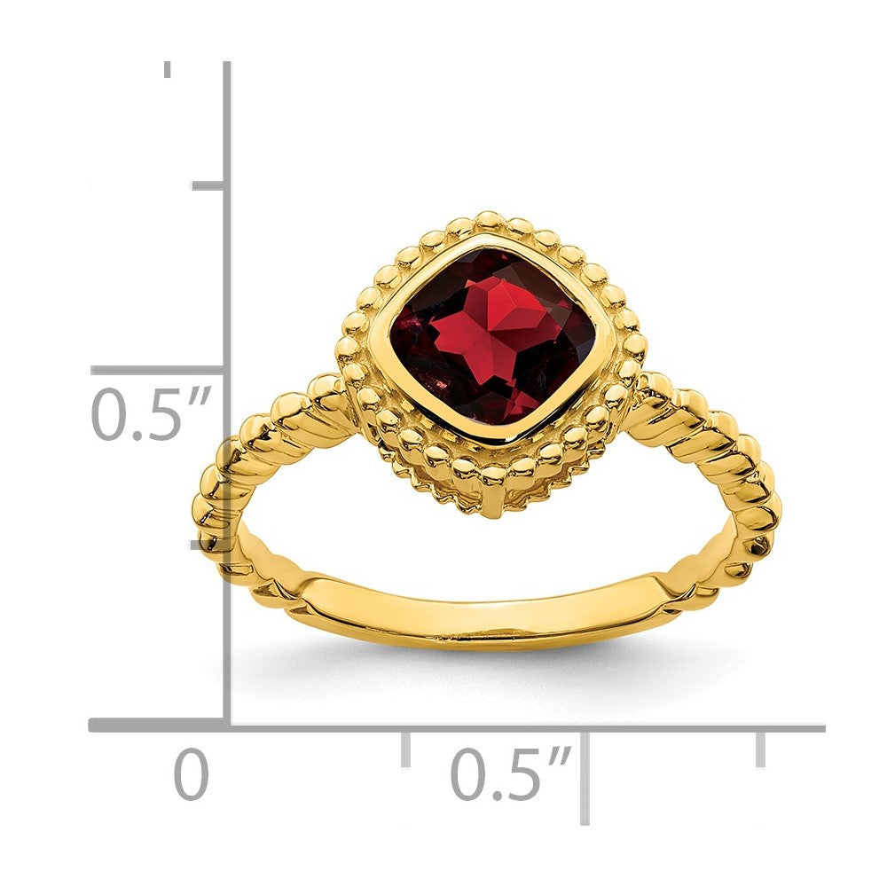 Cushion Gemstone Ring