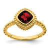 Cushion Gemstone Ring